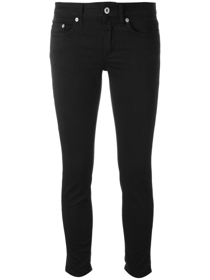 Dondup - Cropped Skinny Jeans - Women - Cotton/spandex/elastane - 31, Black, Cotton/spandex/elastane