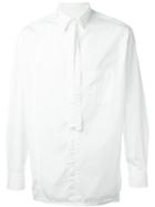 Yohji Yamamoto Neck Tie Shirt, Men's, Size: 3, White, Cotton