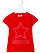 Moschino Kids Logo Print T-shirt, Girl's, Size: 10 Yrs, Red