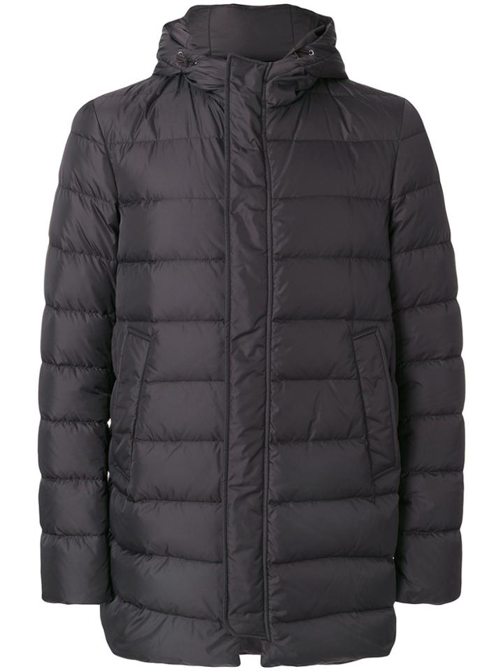 Herno Hooded Down Jacket - Brown