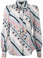 Marc Jacobs Floral Striped Patterned Shirt - Multicolour