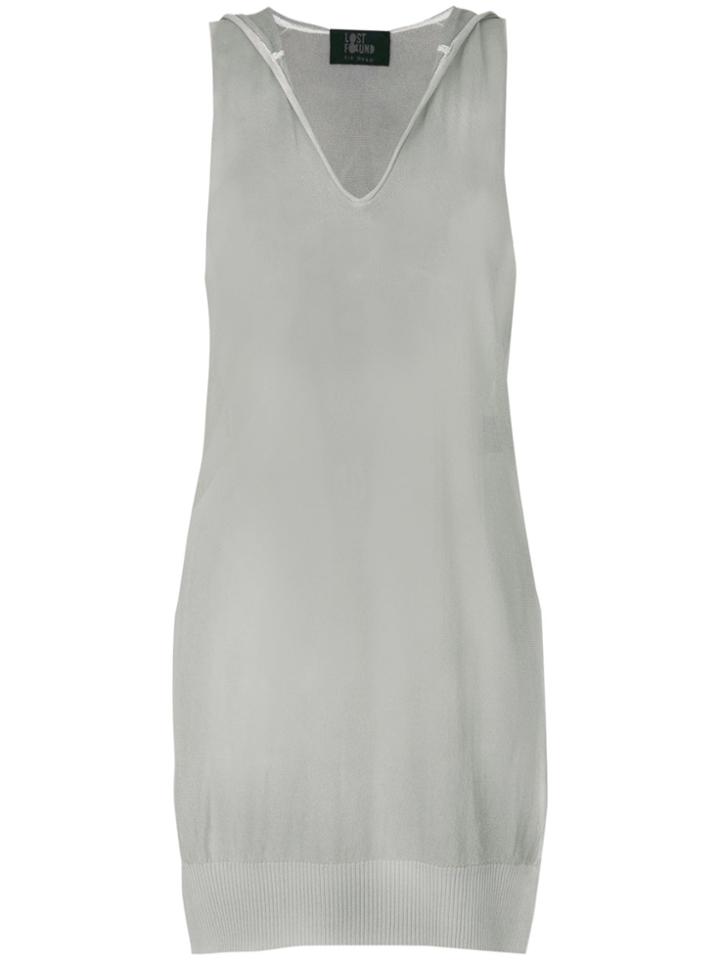 Lost & Found Ria Dunn Hooded Tank Top - Grey