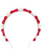 Simone Rocha Jewel Embellished Headband - Red