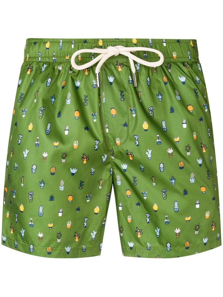 Fefè Cactus Print Swim Shorts - Green