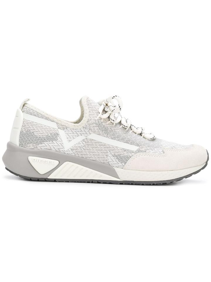 Diesel Contrast Low-top Sneakers - Nude & Neutrals