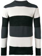 Rick Owens Striped Sweatshirt - Grey