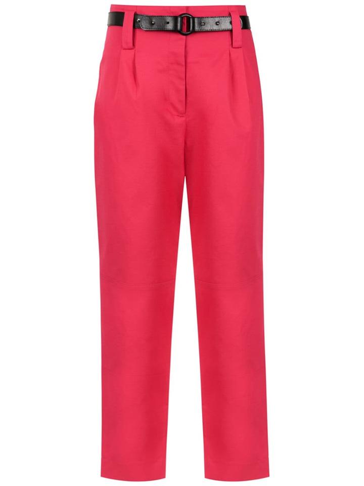 Martha Medeiros Cropped Trousers - Pink & Purple