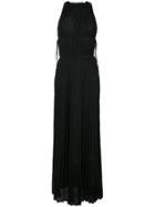 M Missoni Pleated Maxi Dress - Black