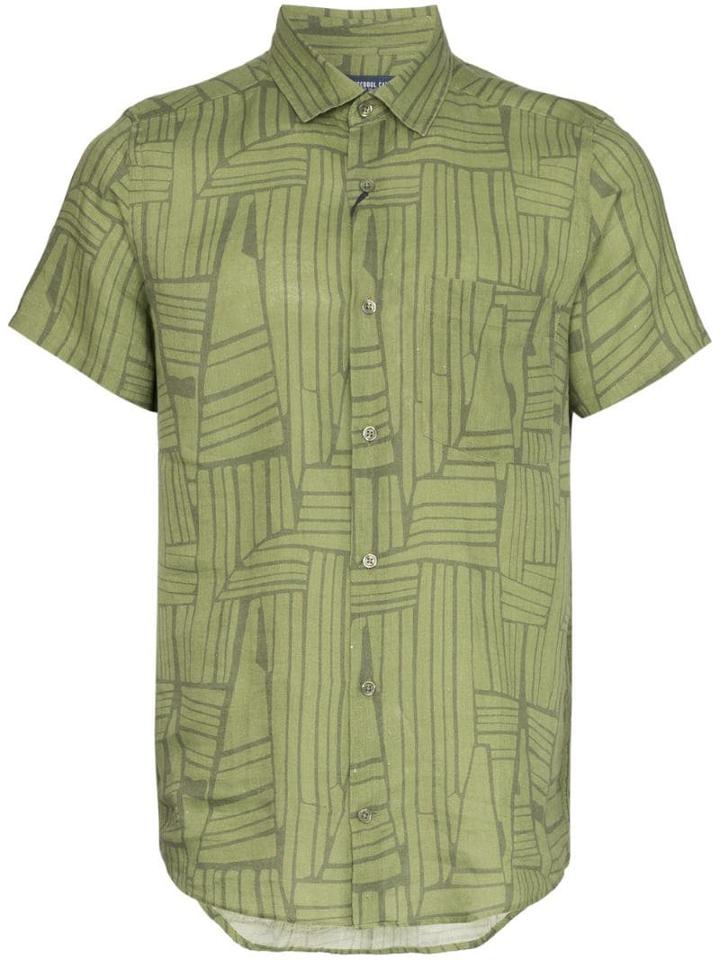 Frescobol Carioca Antonio Linen Shirt - Green