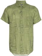 Frescobol Carioca Antonio Linen Shirt - Green