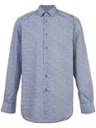 Paul Smith Swallow Print Long Sleeve Shirt - Blue