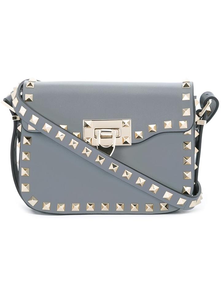 Valentino Valentino Garavani 'rockstud' Shoulder Bag, Women's, Grey