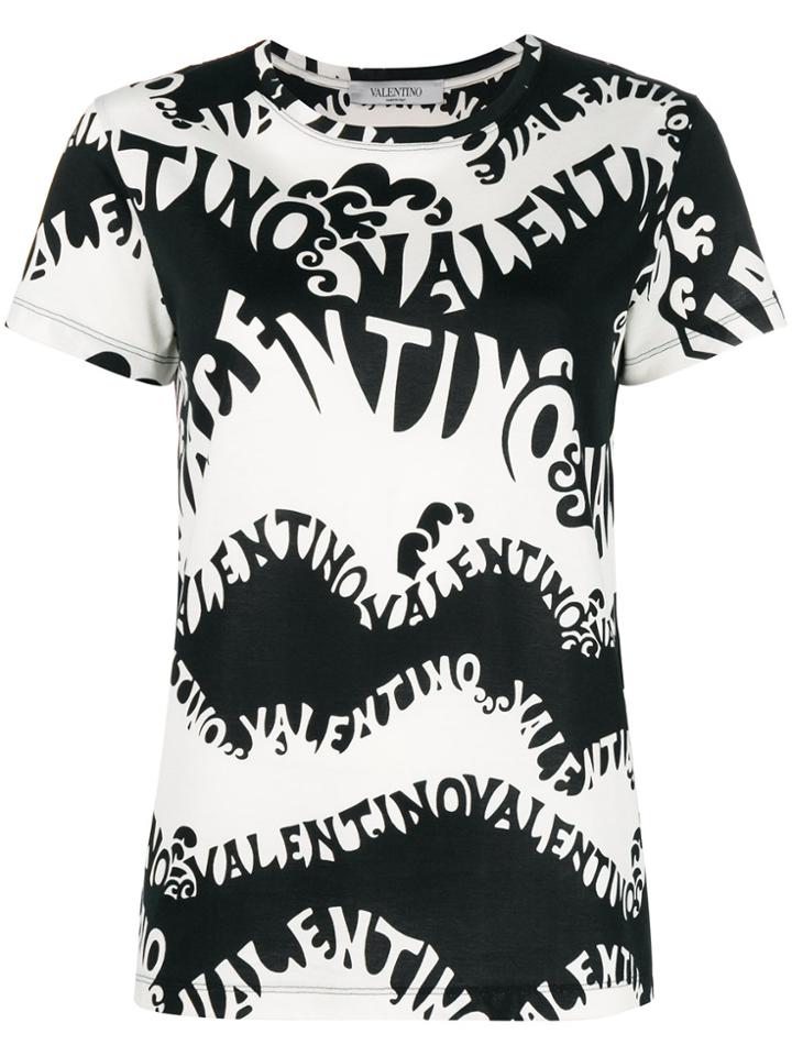 Valentino Printed Style T-shirt - White