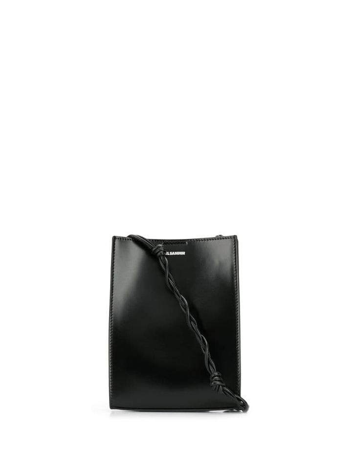 Jil Sander Printed Logo Tote - Black