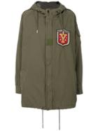 Saint Laurent - Hooded Military Parka Coat - Women - Cotton/polyester - 36, Green, Cotton/polyester