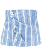 Jil Sander Striped Waist Belt - Blue
