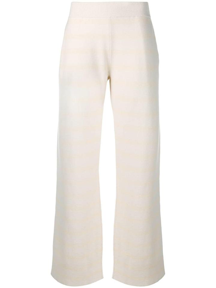 Barrie High-waist Knitted Trousers - Neutrals