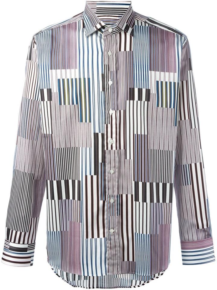 Etro Striped Shirt, Men's, Size: 44, Cotton