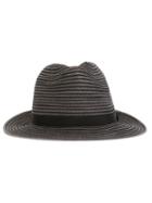 Yohji Yamamoto Striped Fedora Hat