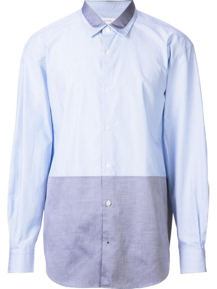 En Route Striped Shirt, Men's, Size: 2, Blue, Cotton