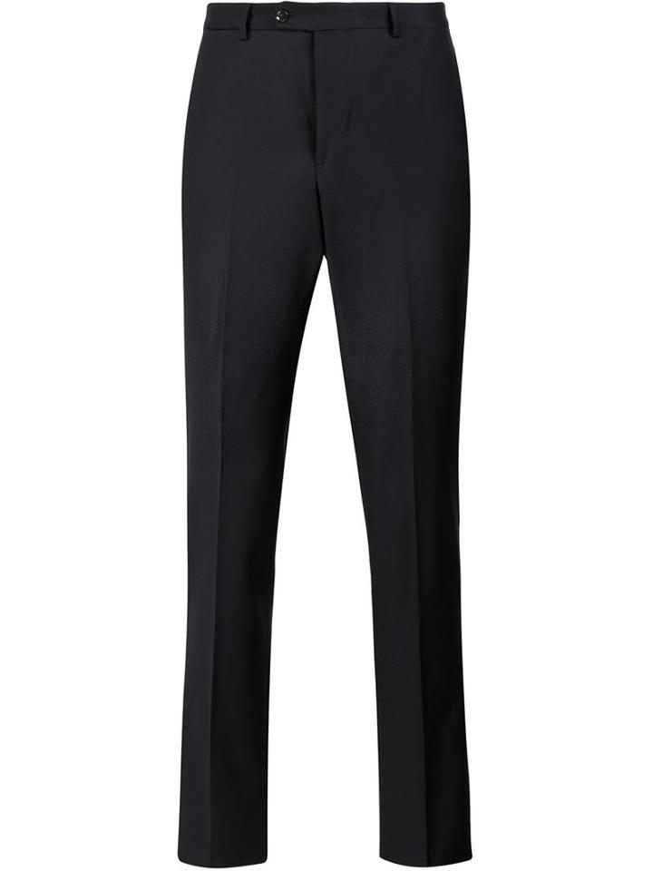 Officine Generale Slim Tailored Trousers, Men's, Size: 46, Blue, Wool