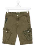 Vingino Printed-panel Cargo Shorts - Green