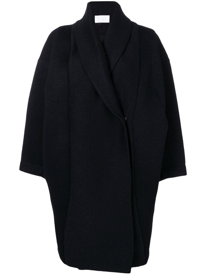 Reality Studio Oversized Double-breasted Coat - Blue