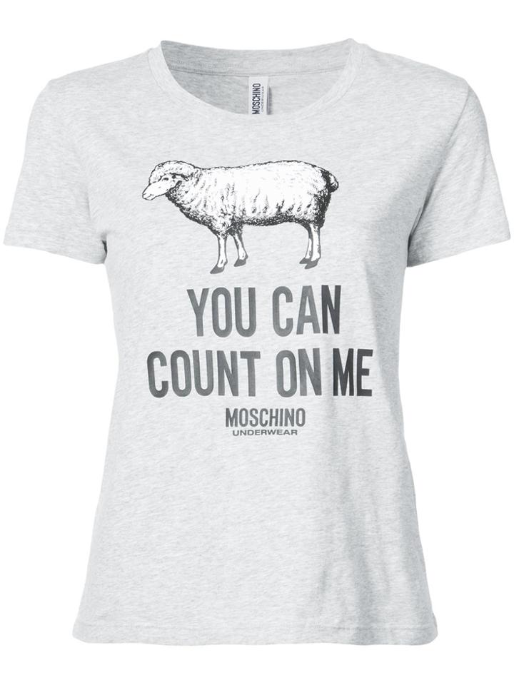 Moschino You Can Count On Me T-shirt - Grey
