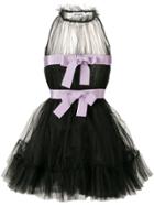 Brognano Bow Detail Mini Dress - Black