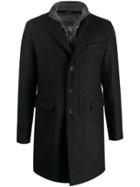Herno Button-front Coat - Black