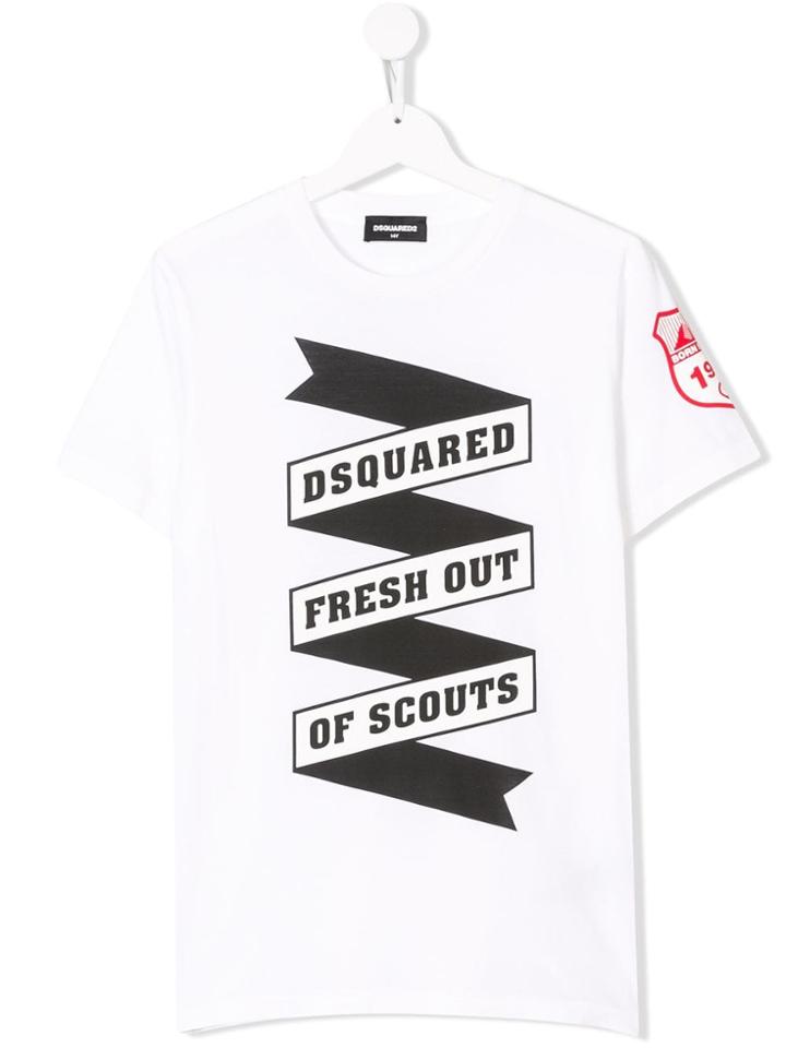 Dsquared2 Kids Dq039zd00tjtdq100 - White