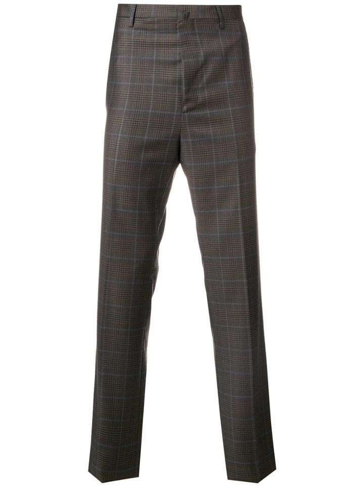 Lanvin Checked Printtailoredtrousers - Green