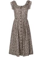 Sea Leopard Shirt Dress - Neutrals