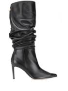Alexandre Birman Ruched Mid-calf Boots - Black