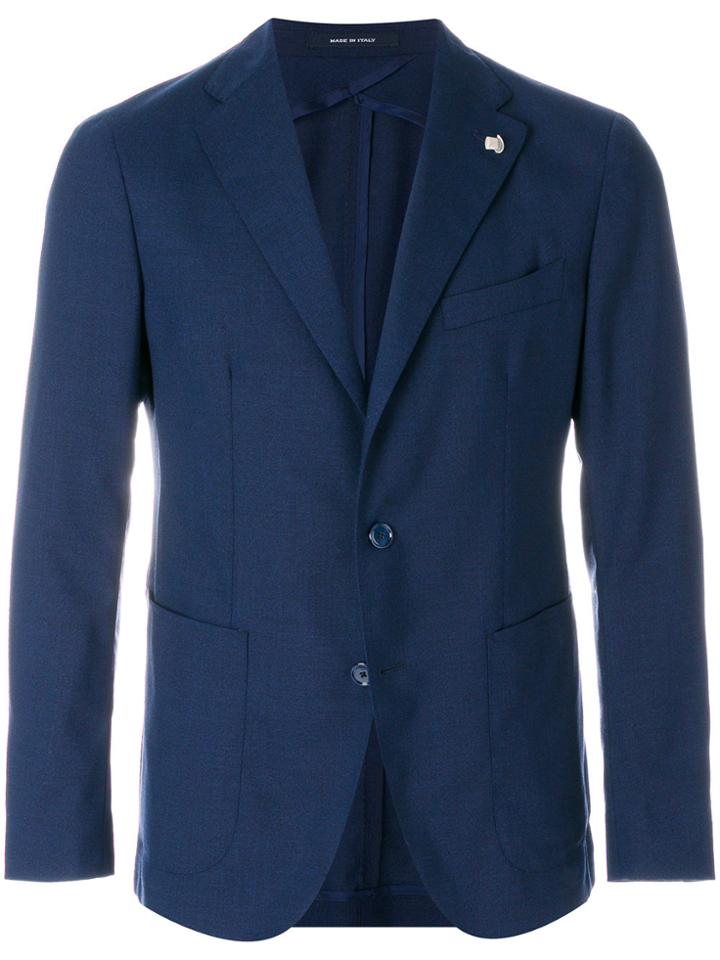 Tagliatore Classic Fit Jacket - Blue