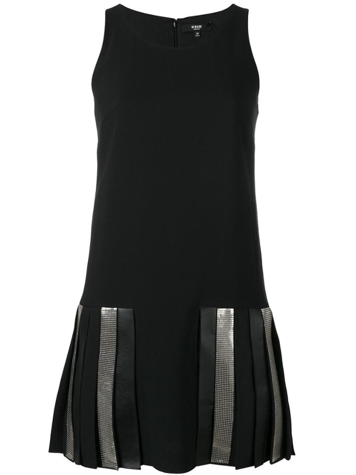 Versus Pleated Hem Dress - Black