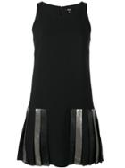 Versus Pleated Hem Dress - Black