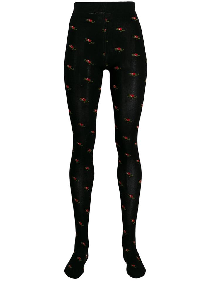 Marc Jacobs Rosebud Tights - Nero
