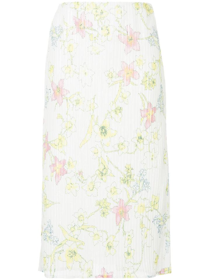 Georgia Alice Pageant Floral Skirt - White