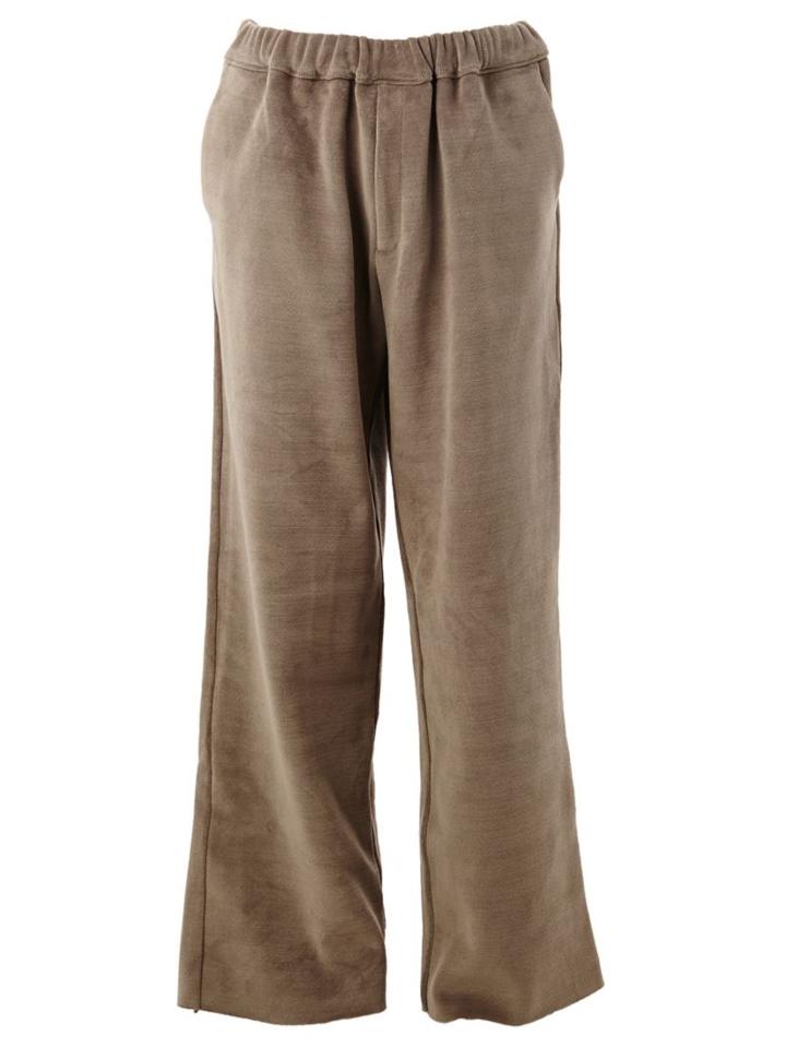 L'eclaireur 'shigoto' Straight Trousers, Adult Unisex, Size: Small, Green, Cotton/polyester