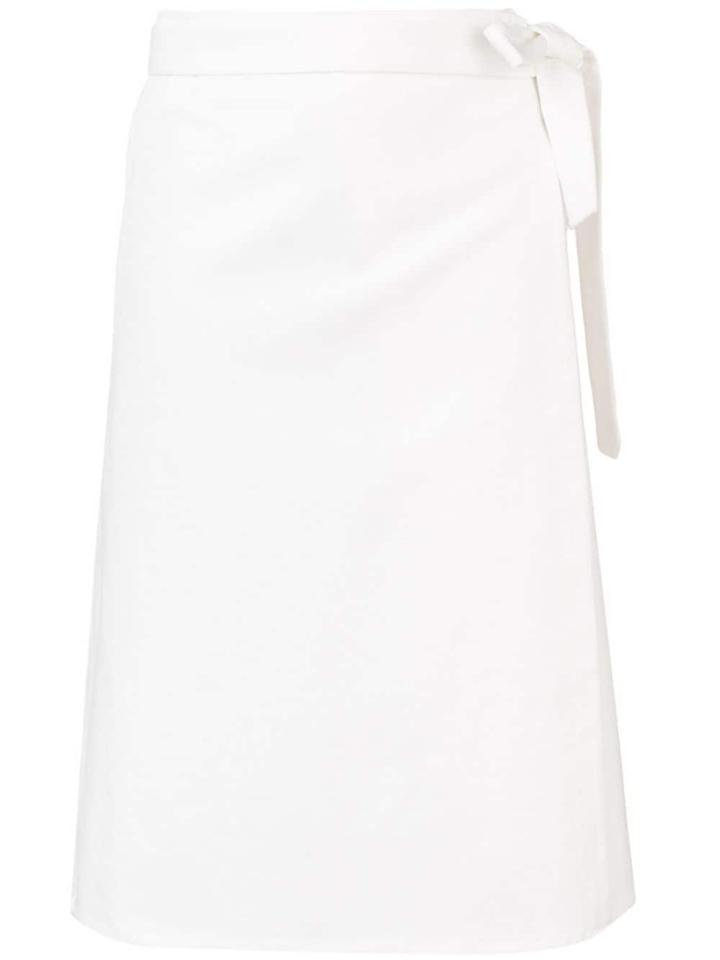 A Plan Application Plain A-line Skirt - White