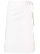A Plan Application Plain A-line Skirt - White
