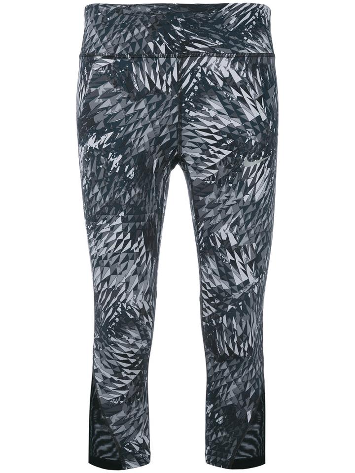 Nike - Power Epic Lux Running Capri Leggings - Women - Nylon/spandex/elastane - L, Grey, Nylon/spandex/elastane