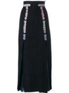 Peter Pilotto Velvet Stripe Midi Skirt
