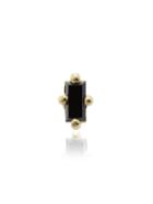 Lizzie Mandler Fine Jewelry 18k Yellow Gold Black Diamond Mini Stud