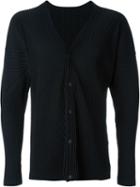 Homme Plissé Issey Miyake Ribbed Jacket, Men's, Size: 2, Black, Polyester
