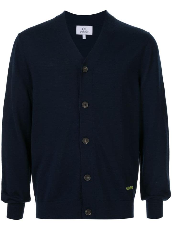 Ck Calvin Klein V-neck Cardigan - Black