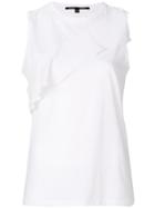 Proenza Schouler Deep Frill Vest - White