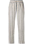 Twin-set Striped Regular Fit Trousers - Neutrals
