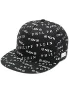 Philipp Plein All Over Logo Baseball Cap - Black